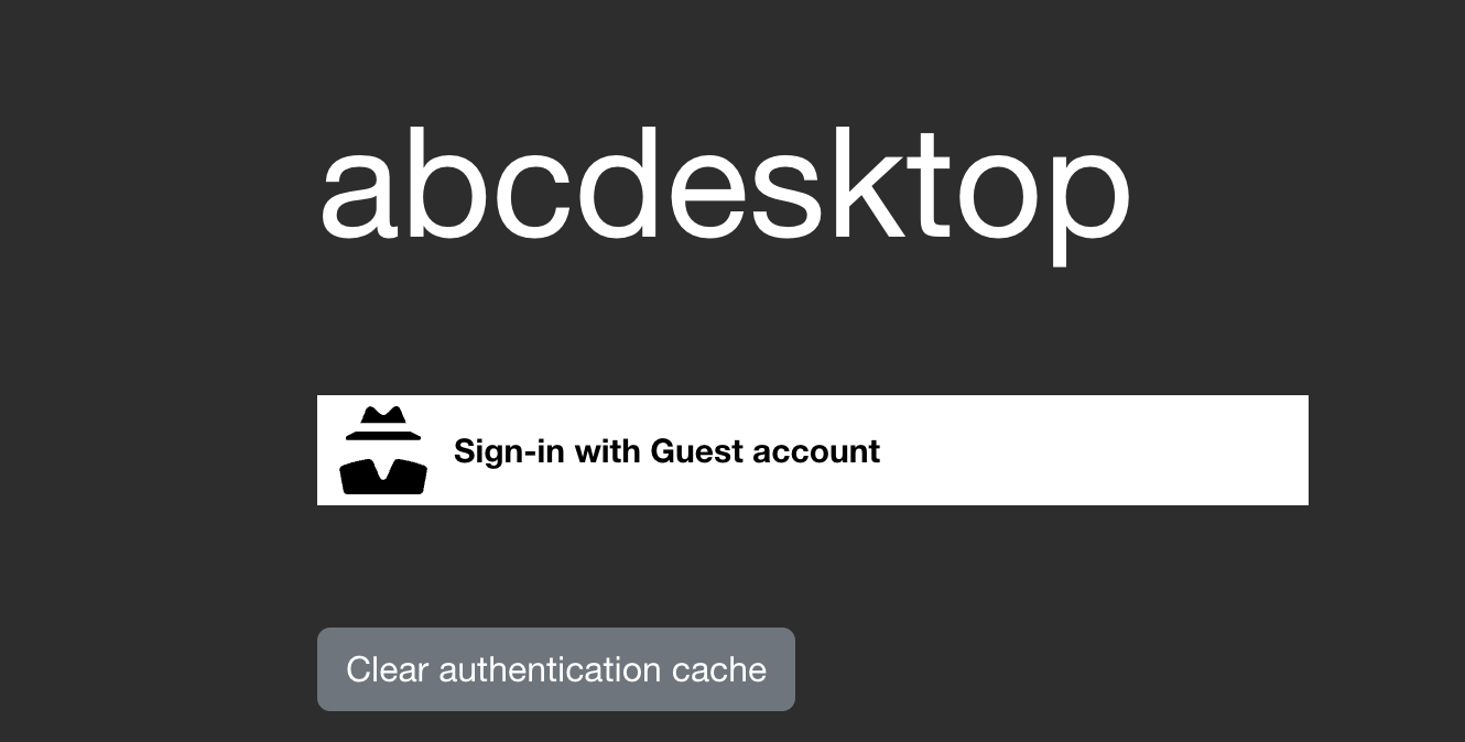 login page Anonymous